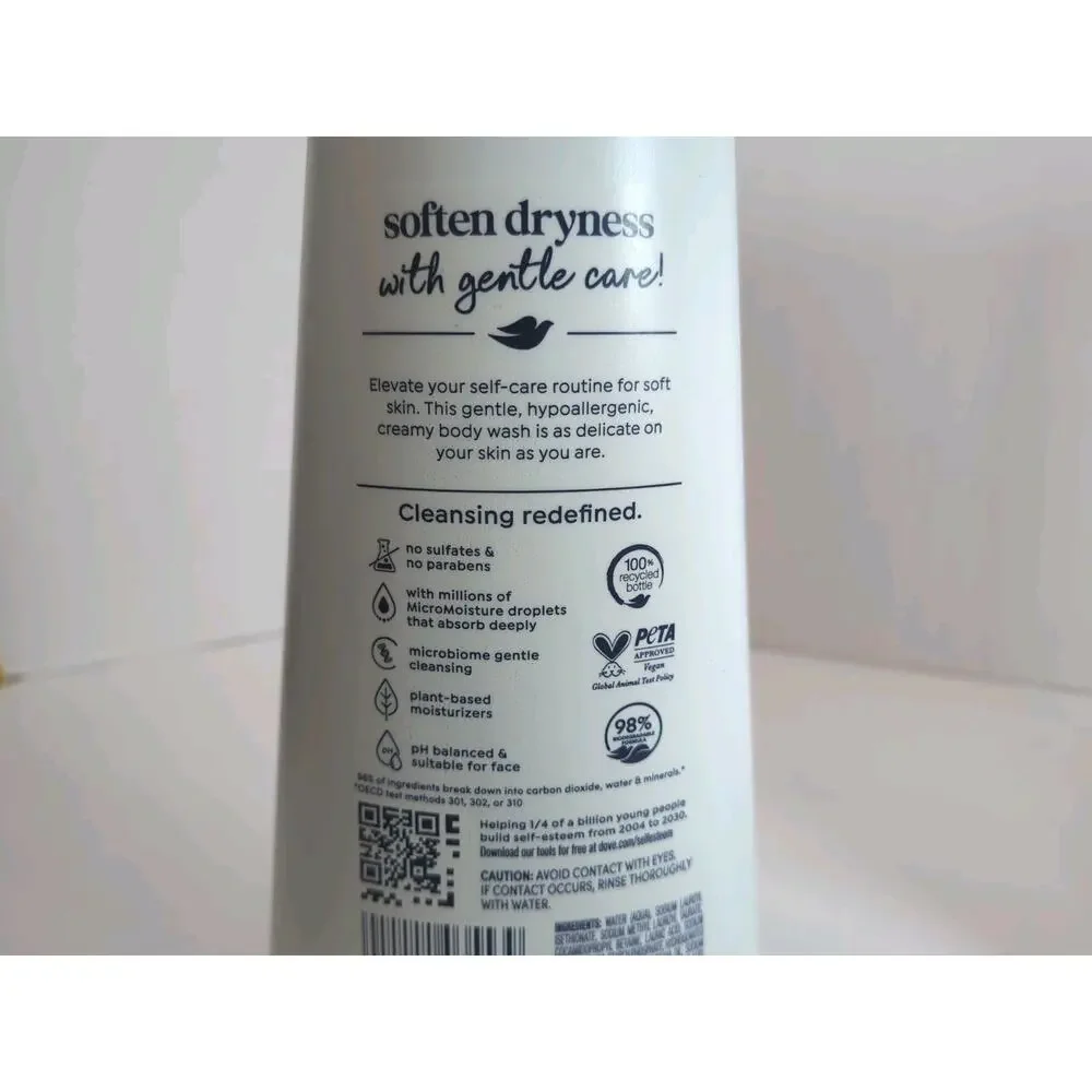 Dove Sensitive Skin Body Wash Hypoallergenic 23 oz each 3 PACK NEW